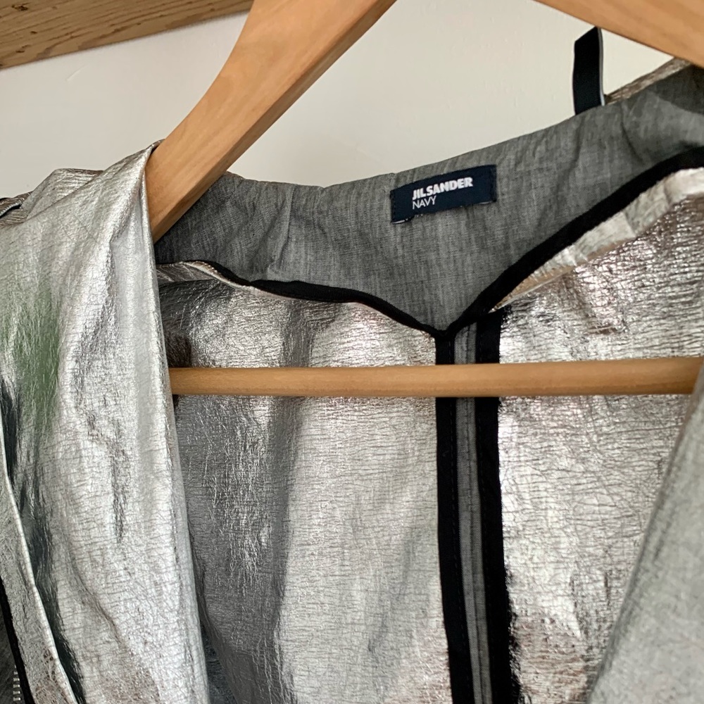 Jil Sander Navy Metallic Jacket - Picture 3 of 4